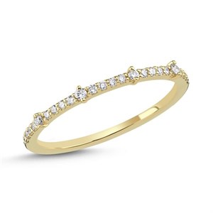 NURAN - Noelle Ring in 14kt. Gold m. 0,18ct. W/SI